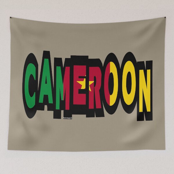 Item preview, Cameroon Font with Cameroonian Flag designed and sold by Havocgirl.
