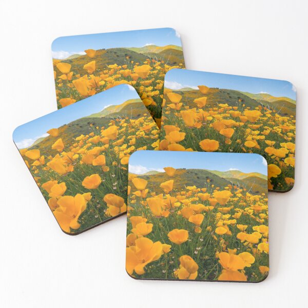 Item preview, orange poppies bloom in Walker Canyon in Lake Elsinore California during the 2019 superbloom designed and sold by mkopka.