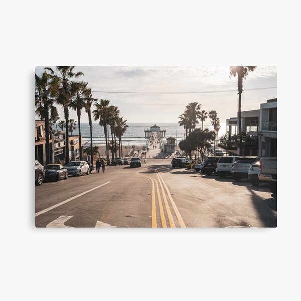 Item preview, View of the Manhattan Beach Pier as seen from downtown, in the late afternoon sunshine designed and sold by mkopka.
