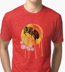 Honey bee watercolour Tri-blend T-Shirt
