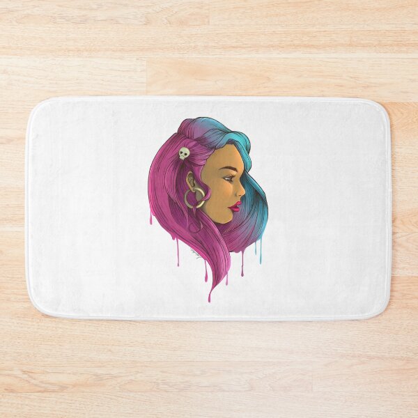 Item preview, Cotton Candy Skull Girl designed and sold by sajedene.