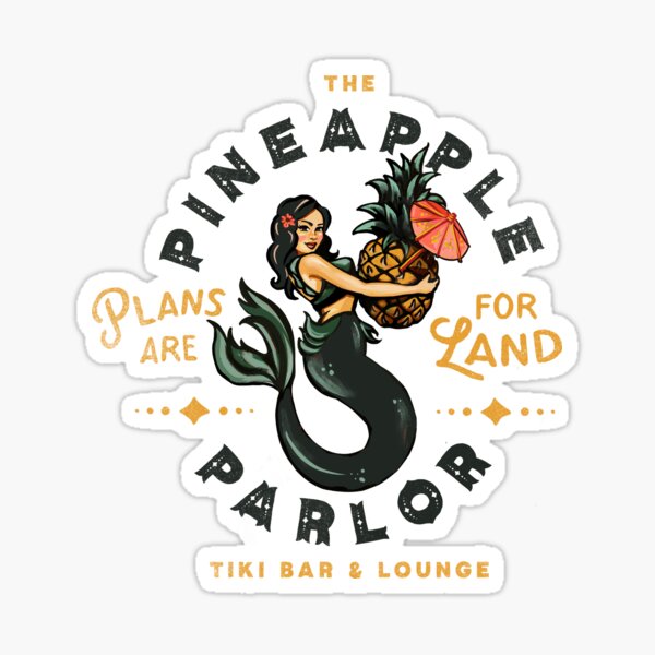Pinup Girl Mermaid: The Pineapple Parlor Sticker