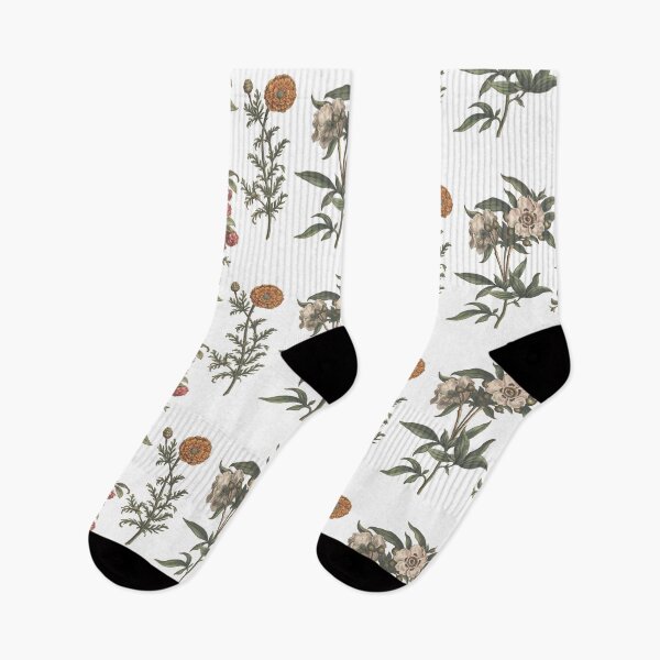 Item preview, Vintage Botanical Flower Chart designed and sold by bohoDecor.