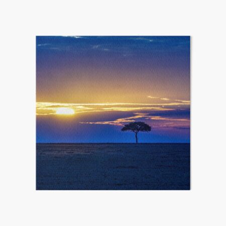 Masai Mara Sunrise Art Board Print