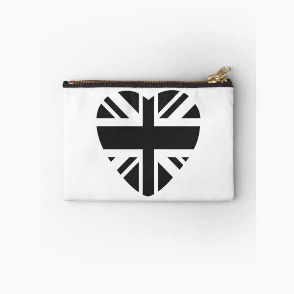 Item preview, British Patriot Flag Series (Black Heart) designed and sold by Carbon-Fibre Media.