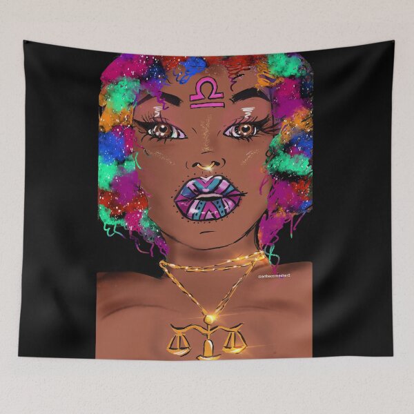 Item preview, Tropical Afro Libra designed and sold by ArtBecomesHer2.