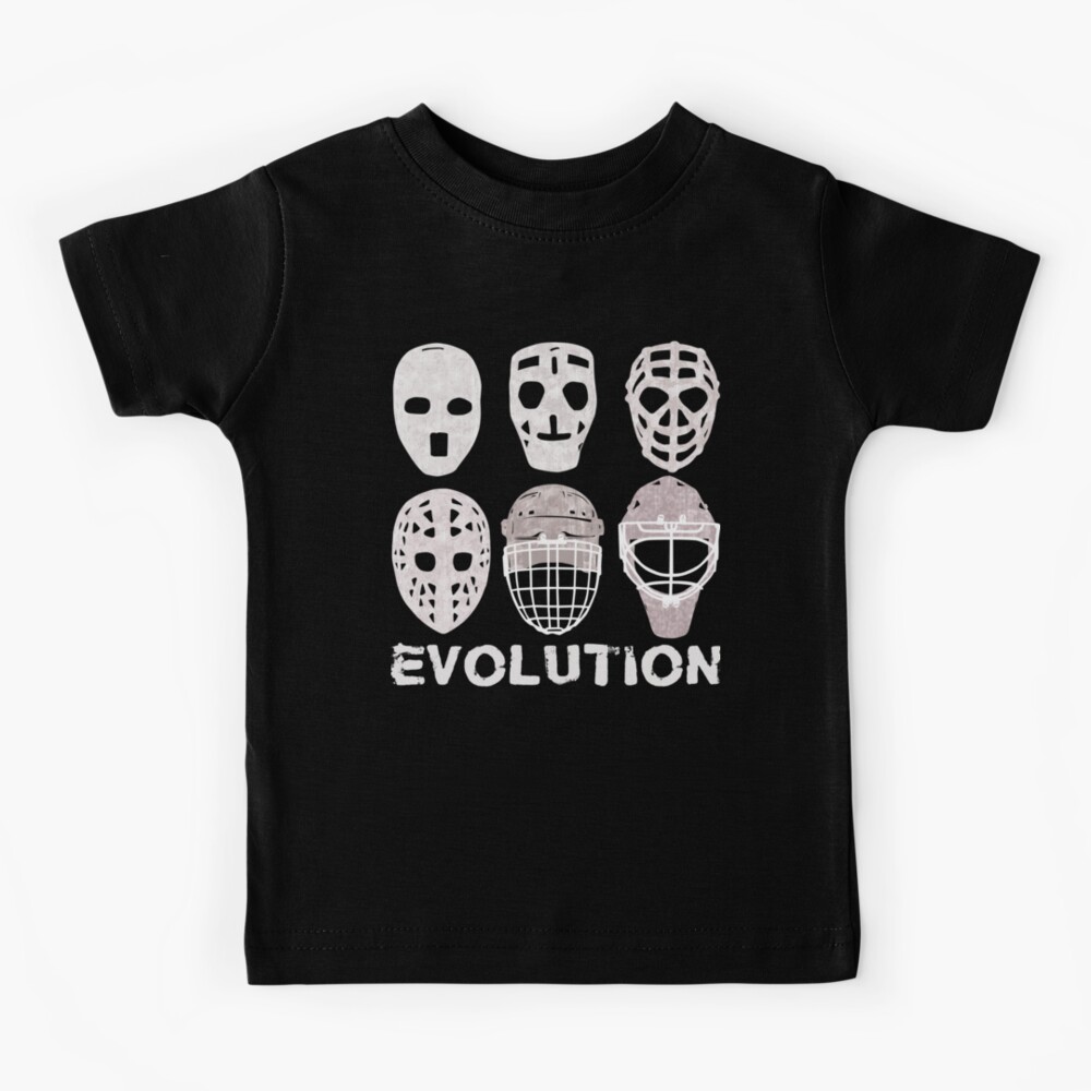 "Hockey Goalie Mask Evolution" Kids TShirt for Sale by gamefacegear