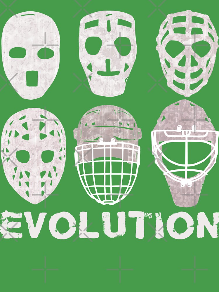 Hockey Goalie T-Shirt Evolution Vintage To Modern Masks T-Shirt -  Yeswefollow