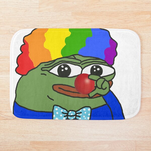 Honk Honk Clown World PepeTheFrog red nose Apu Apustaja the Kekistan Wall Eyed Pepe the Frog #HonkHonk Apu Apustaja the Kekistan Pepe the Frog HD HIGH QUALITY ONLINE STORE Bath Mat