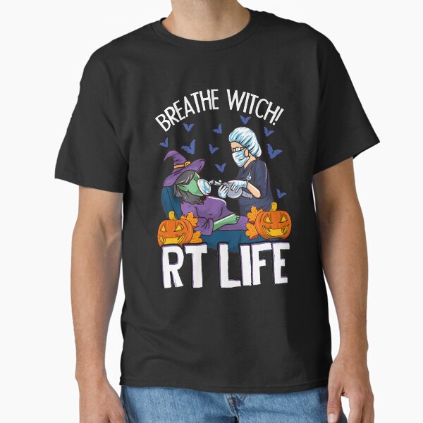 Artikel-Vorschau von Lustige Atemtherapeutin Halloween Breathe Witch! RT Life, designt und verkauft von 3rdShiftBrain.