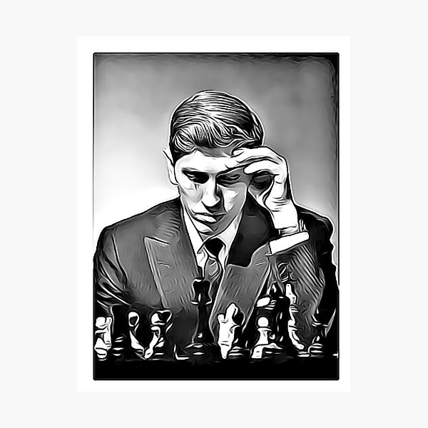 Bobby Fischer Chess Genius Photographic Print