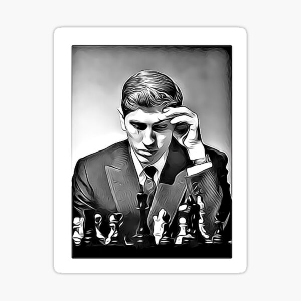 Bobby Fischer Genius Chess Sticker