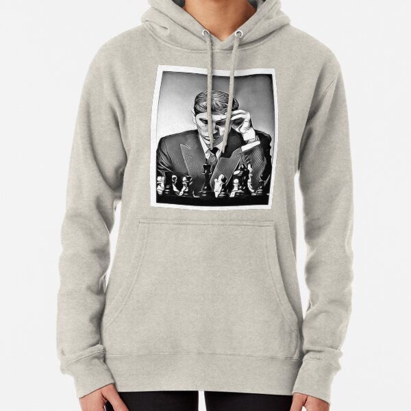 Bobby Fischer Chess Genius Pullover Hoodie