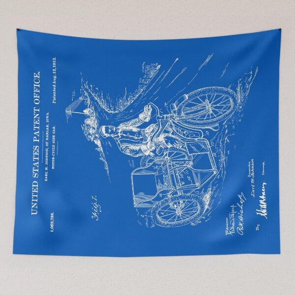 Item preview, Motorcycle Sidecar Patent - Blueprint designed and sold by FinlayMcNevin.