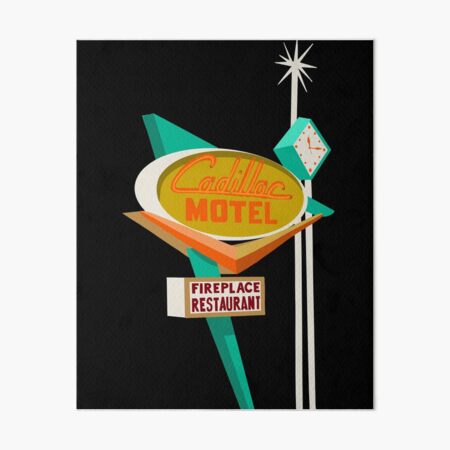 Item preview, Cadillac Motel Vintage Sign designed and sold by jenbucheli.