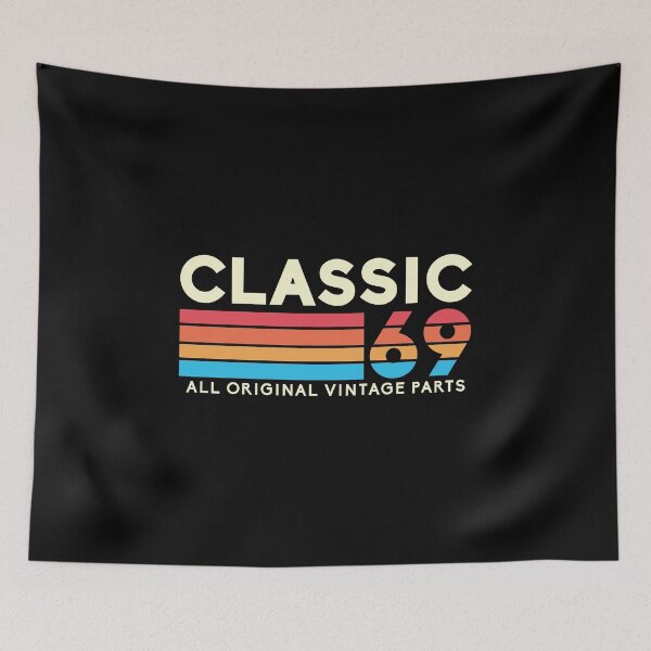 Item preview, Classic 69 all original parts funny 50th birthday vintage gift for men and women born in 1969 designed and sold by Scoopivich.