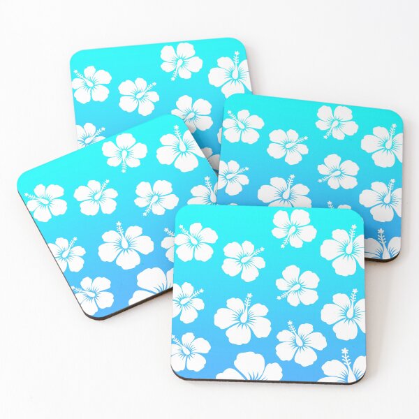 Item preview, Hibiscus flower pattern blue gradient  designed and sold by synthesizer.