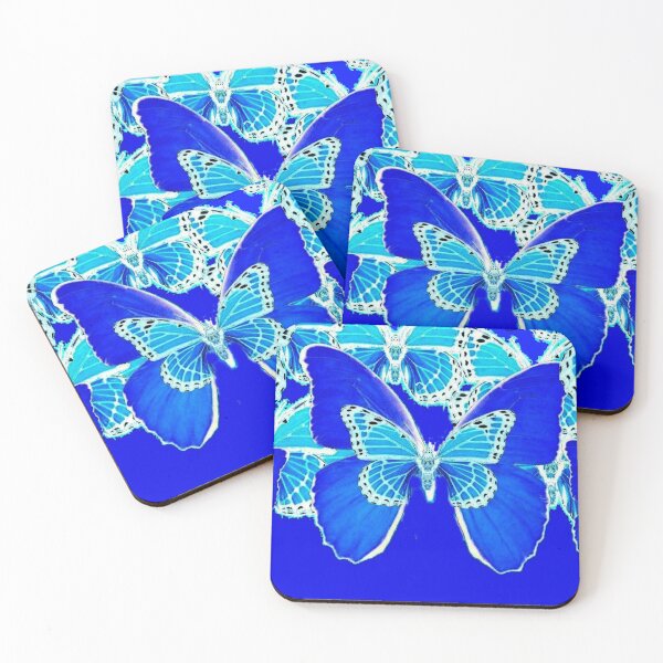 Item preview, BABY BLUE MONARCH BUTTERFLIES ART  designed and sold by sharlesart.