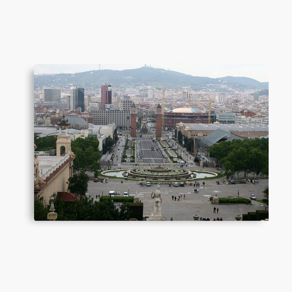 Barcelona - Place d'Espania from National Palace Canvas Print