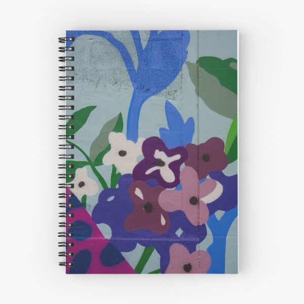 Item preview, Floral Mural in Bluetones designed and sold by LizAlbroPhotos.