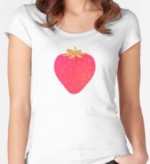 Strawberry Women's Fitted Scoop T-Shirt
