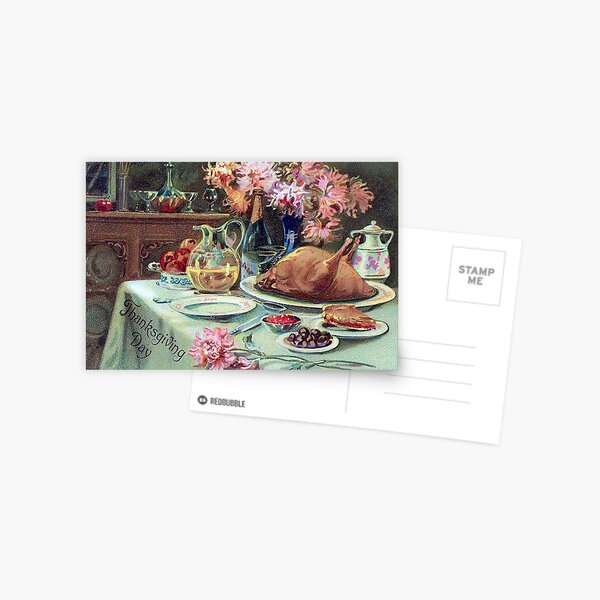 Vintage Thanksgiving Greeting Card Art Postcard
