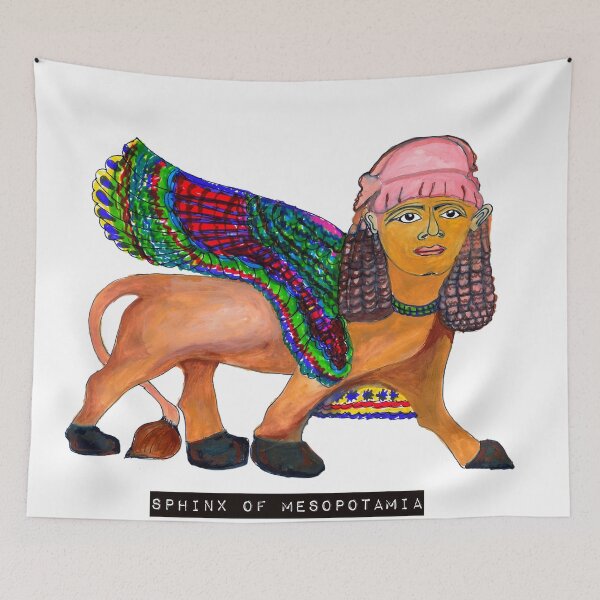 Item preview, Sphinx of Mesopotamia | historical painting  designed and sold by KARTICK DUTTA.