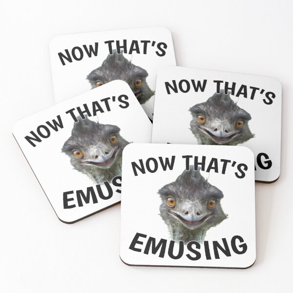 Item preview, Now That's Emusing - Smiling Emu designed and sold by furglow.