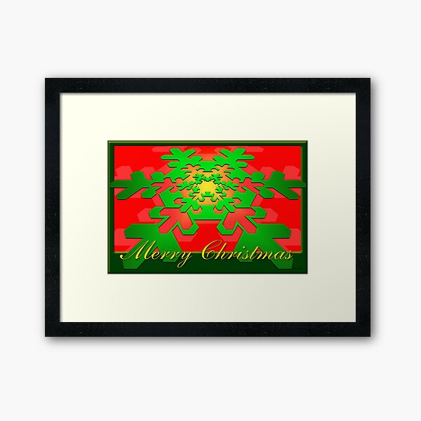 green Framed Art Print
