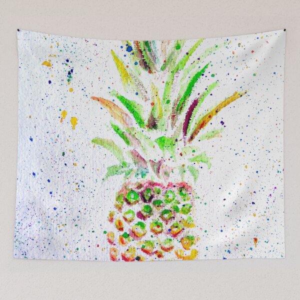 Item preview, watercolor pineapple painting designed and sold by Stephanie  Skeem.
