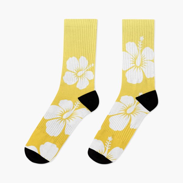 Aperçu de l'œuvre Motif de fleur d'hibiscus dégradé jaune créée et vendue par synthesizer.