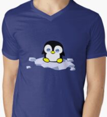 Penguin geek funny nerd Men's V-Neck T-Shirt