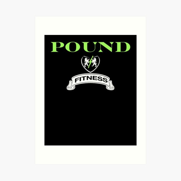 Pound Fitness Workout With Lightning Bolt Drumsticks And Lions Art Print For Sale By Dsyvon Redbubble