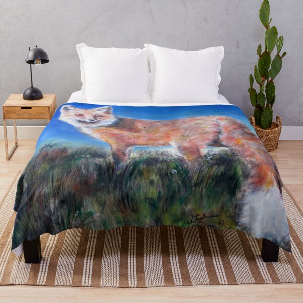 Item preview, red fox oil painting designed and sold by Stephanie Skeem.