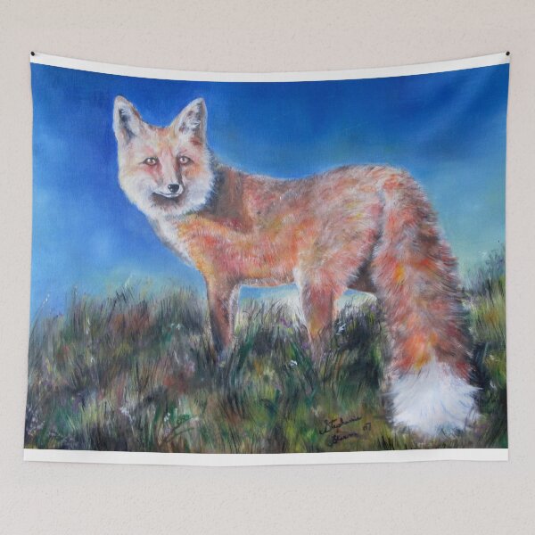 Item preview, red fox oil painting  designed and sold by Stephanie  Skeem.