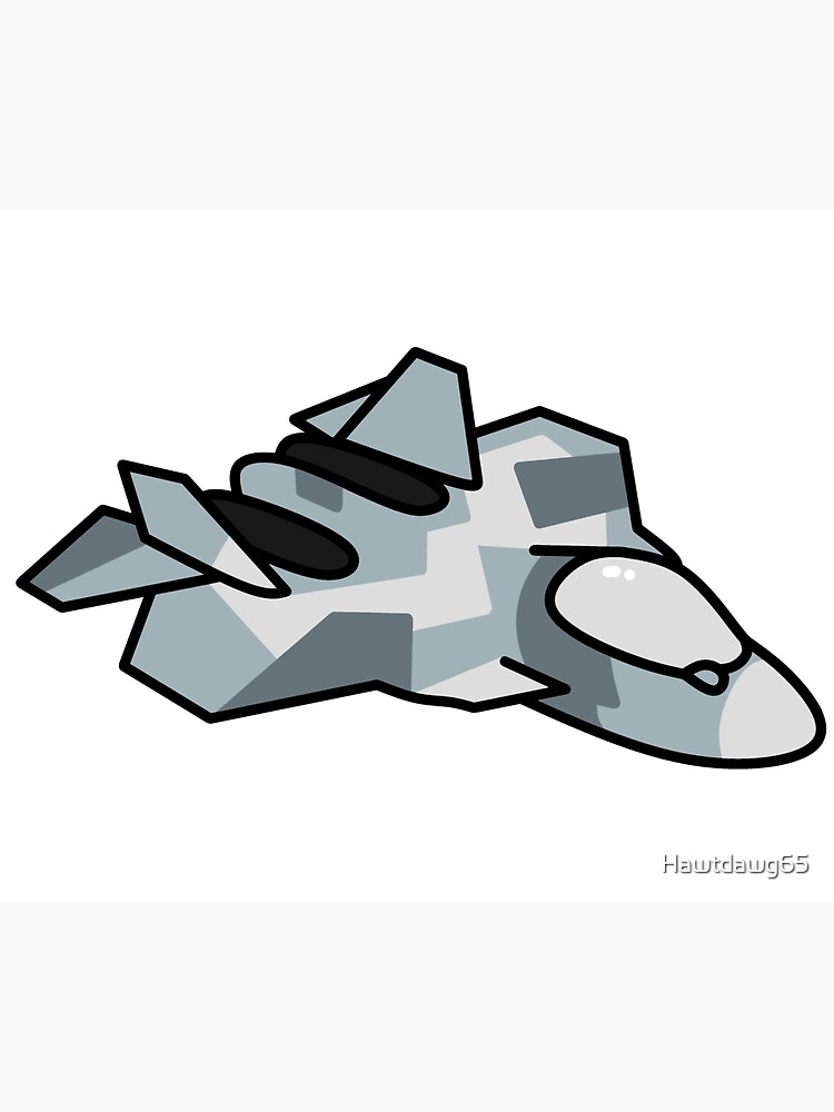 "Chibi SU-57" Sticker by Hawtdawg65 | Redbubble