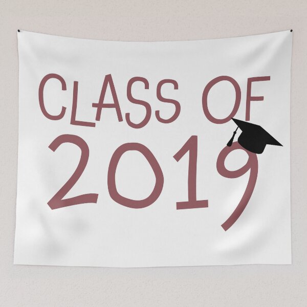 Item preview, Graduating Class of 2019 sticker, t-shirt, print, mug or journal designed and sold by ABdigitaldesign.