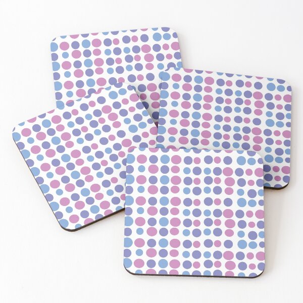 Item preview, Purple Blue Circles Modern Decorative Abstract Mosaic Dots Pattern designed and sold by SubtleSplit.