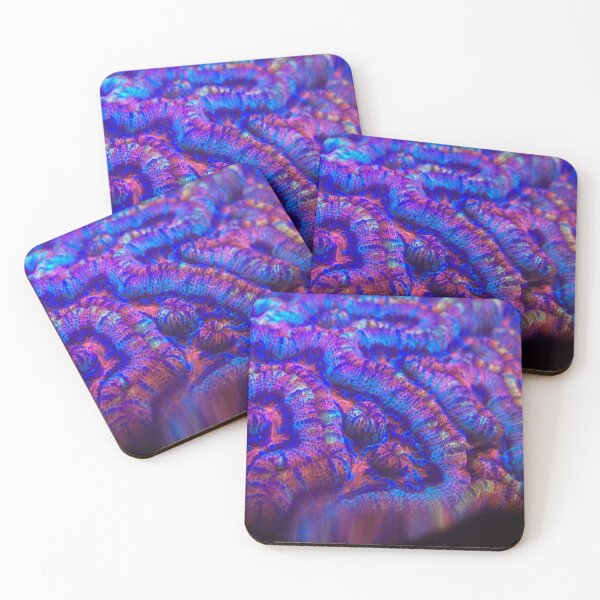 Item preview, Macro Red and Blue Wilsoni Coral designed and sold by buzzmarshall.