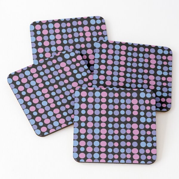 Item preview, Purple Blue Circles Modern Decorative Abstract Mosaic Dots Pattern Night designed and sold by SubtleSplit.