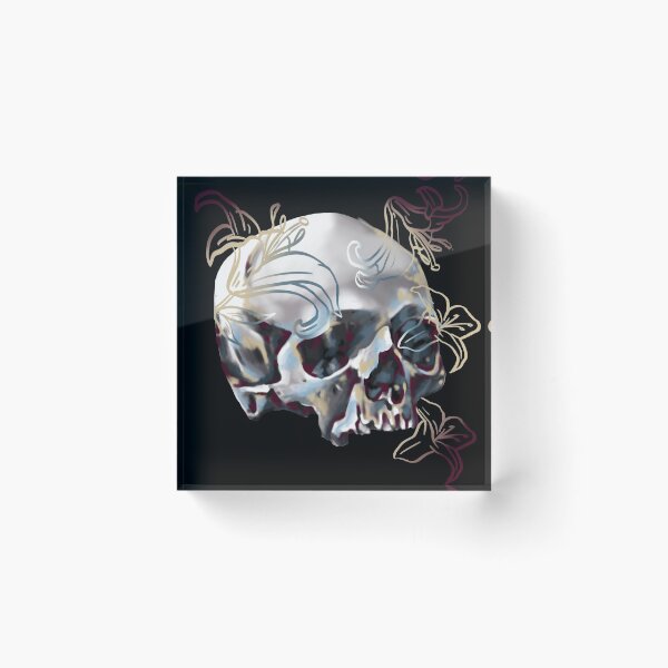 Item preview, Fleur Skull designed and sold by Erin-tattoo.