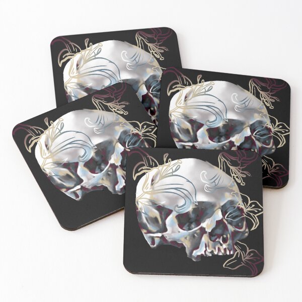 Item preview, Fleur Skull designed and sold by Erin-tattoo.