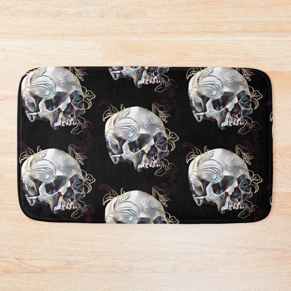 Item preview, Fleur Skull designed and sold by Erin-tattoo.