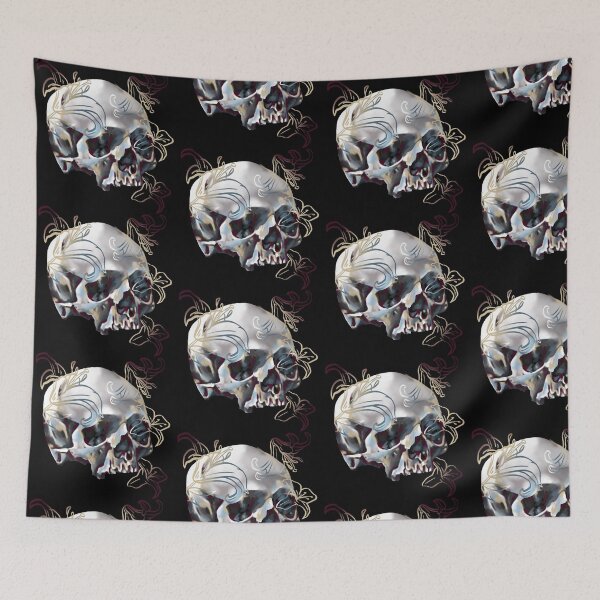 Item preview, Fleur Skull designed and sold by Erin-tattoo.