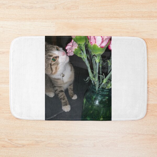 Item preview, Flower-Sniffing Cat designed and sold by bugdolph.
