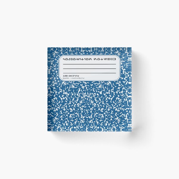 Item preview, Blue Aurebesh Composition Notebook designed and sold by GroovyRaffRaff.
