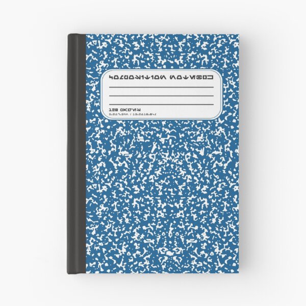 Item preview, Cuaderno de composición azul Aurebesh designed and sold by GroovyRaffRaff.
