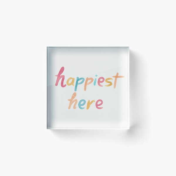 Item preview, "Happiest Here" Colorful  designed and sold by Megiley.