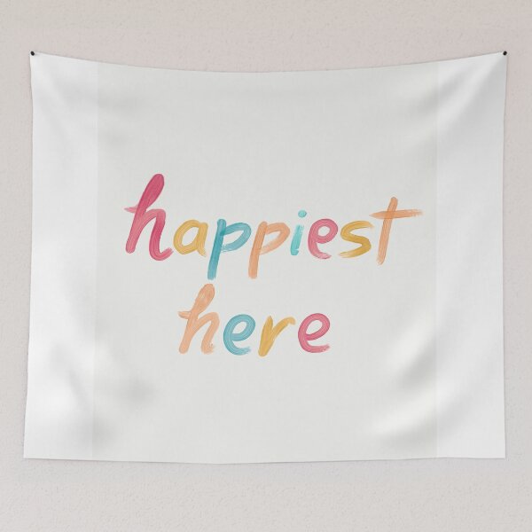 Item preview, "Happiest Here" Colorful  designed and sold by Megiley.