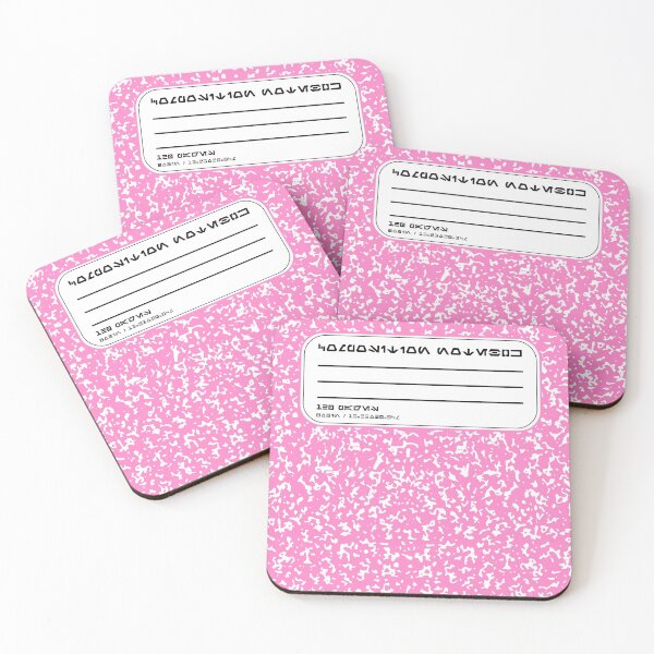 Item preview, Pink Aurebesh Composition Notebook designed and sold by GroovyRaffRaff.